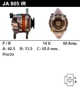 Генератор - MAZDA - MX-5 - 1.6 - JA805