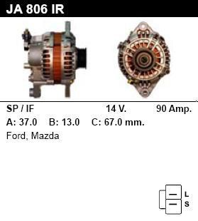 Генератор - MAZDA - MX-3 - 1.8 I V6 - JA806