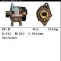Генератор - ALFA ROMEO - SPIDER - 2.0 TWIN SPARK 16V  - CA1208