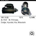 Стартер - MITSUBISHI - 3000 GT - 3.0 TURBO VR-4 - JS658