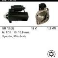 Стартер - HYUNDAI - SANTA FE - 2.4 16V 4WD - JS1313