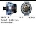 Генератор - MERCEDES-BENZ - Sprinter - 311 2.1 CDI 4X4 - CA1630