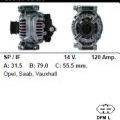 Генератор - VAUXHALL - VECTRA - 2.0 TURBO 16V GTS - CA1740
